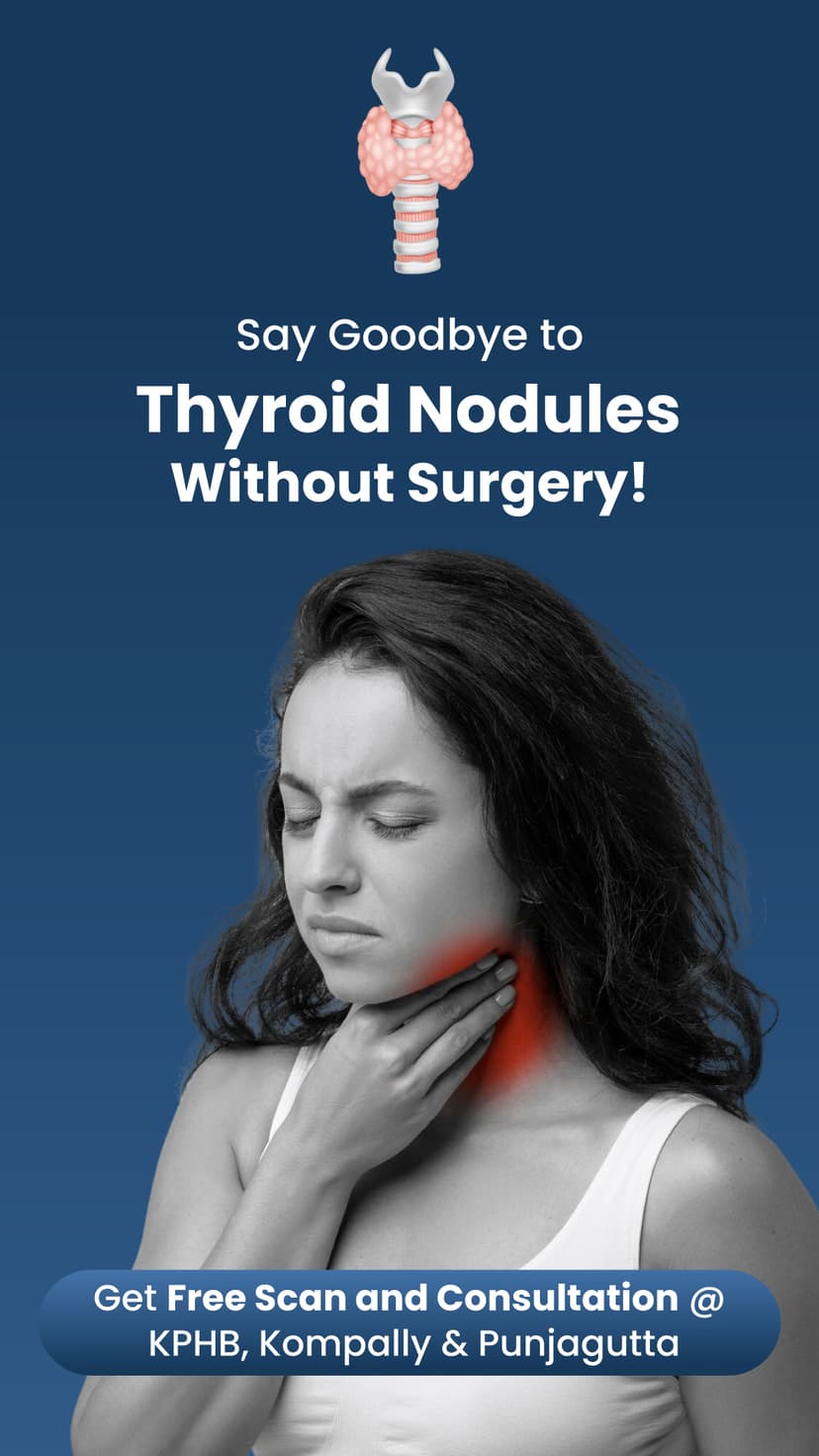 Say goodbye to thyroid nodules with our non-surgical treatment option.