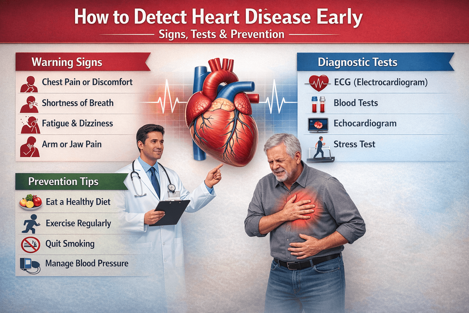 How to Detect Heart Disease Early: Signs, Tests & Prevention