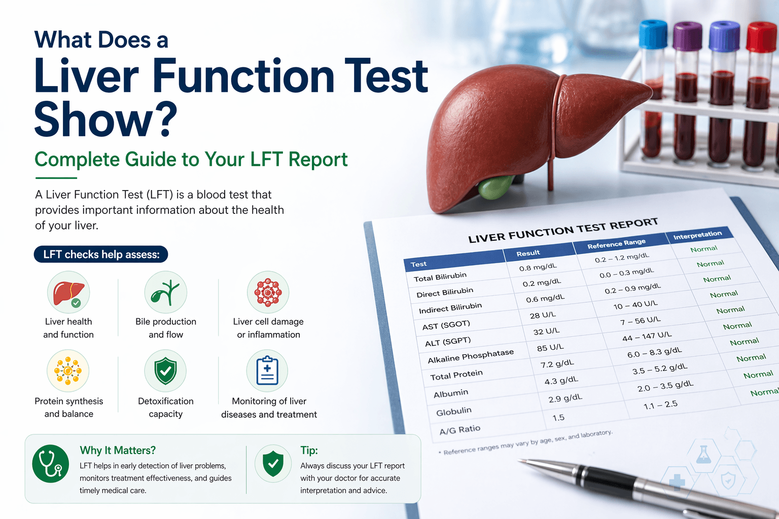 What Does a Liver Function Test Show? Complete Guide to Your LFT Report
