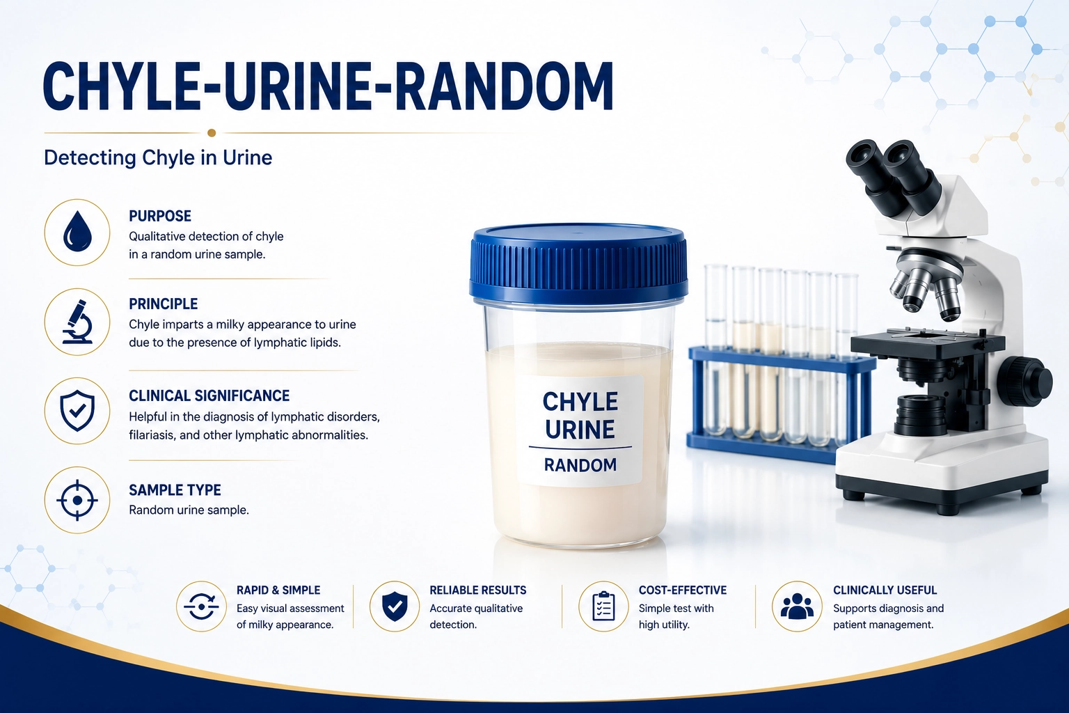 CHYLE-URINE-RANDOM pathology test for detecting urinary chyle and lymphatic disorders at Focus Diagnostics Hyderabad