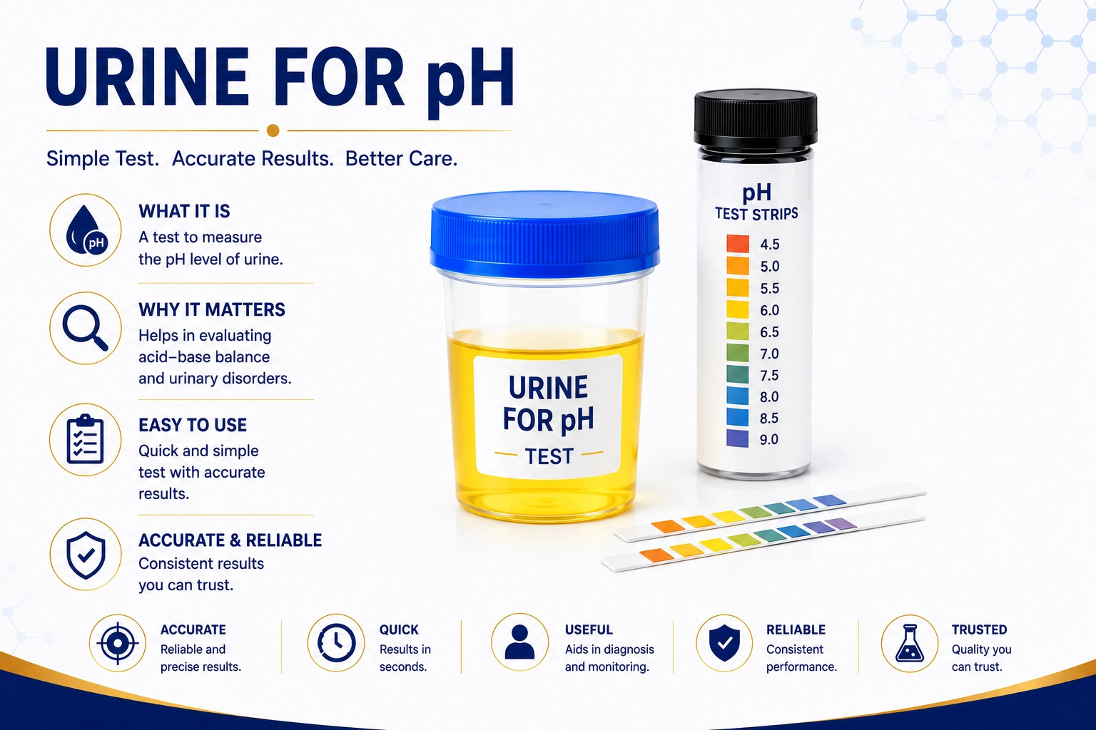 Urine pH test for urinary acidity analysis and kidney health screening at Focus Diagnostics Hyderabad