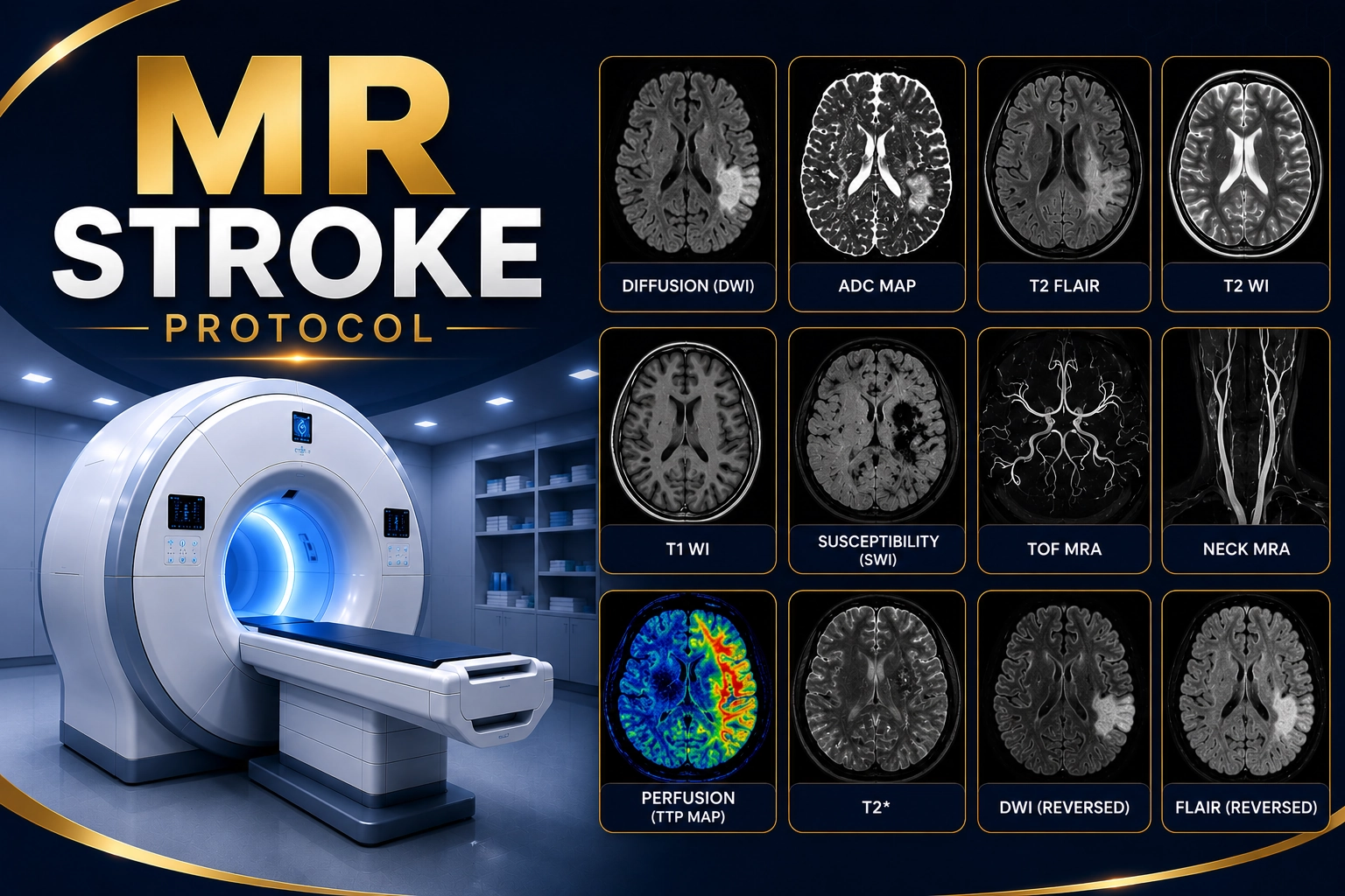 MRI Stroke Protocol Scan at Focus Diagnostics Radiology Department