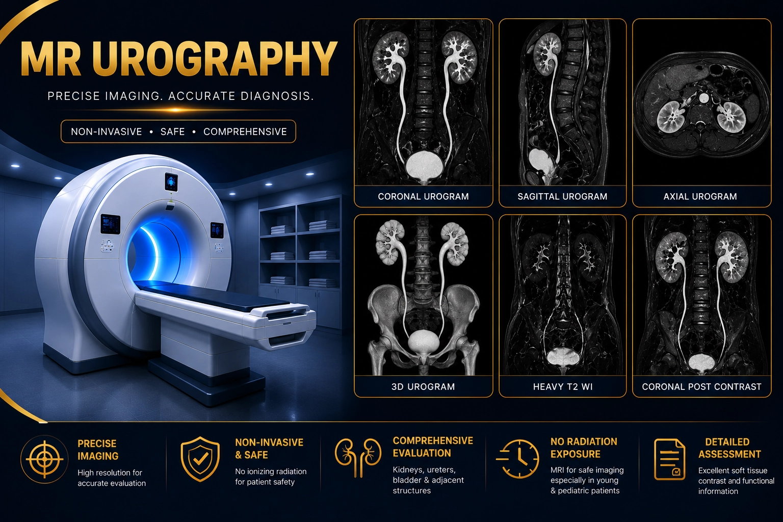 MRI Urography Scan at Focus Diagnostics Radiology Department