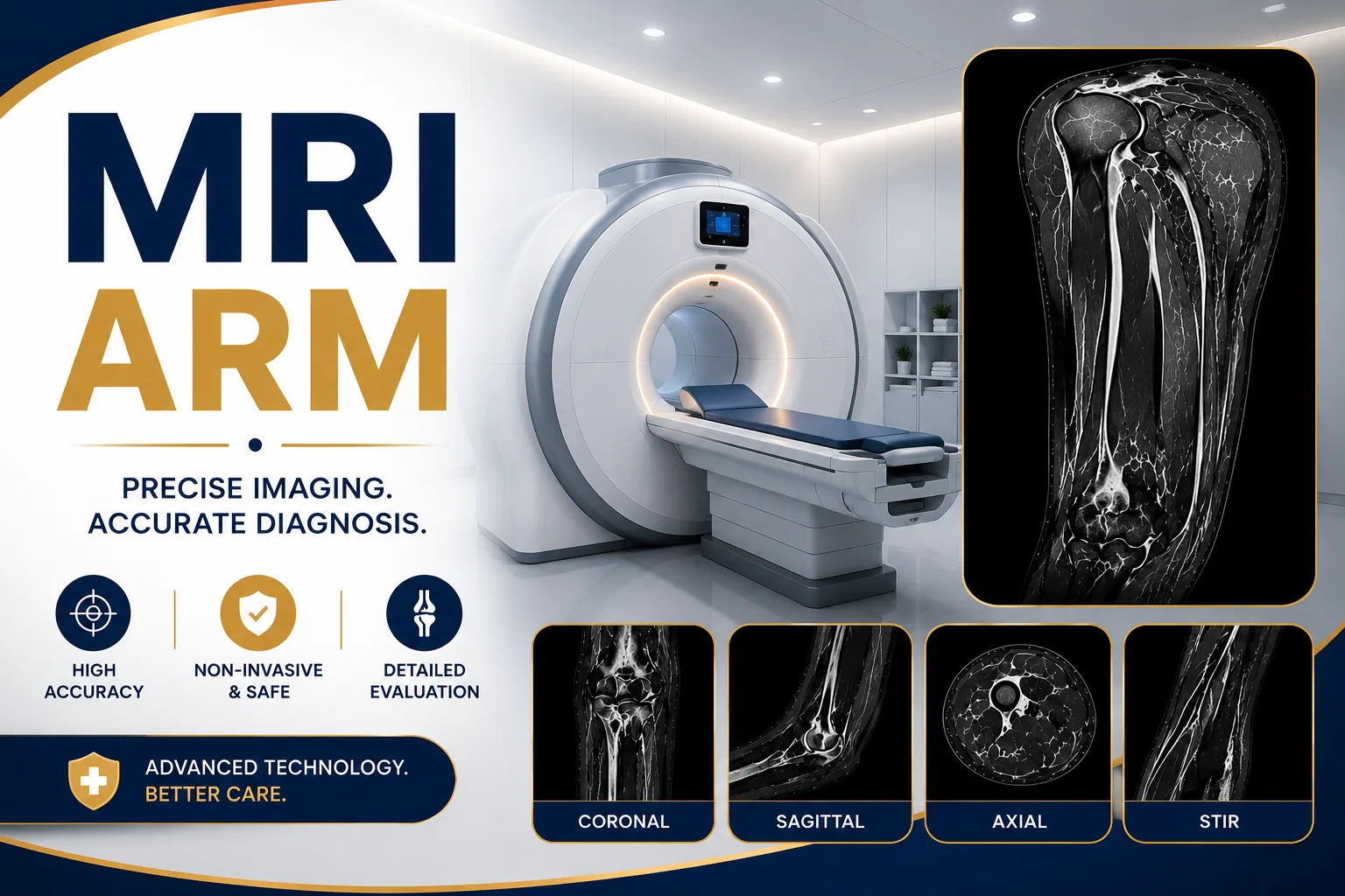 MRI Arm scan at Focus Diagnostics Hyderabad Radiology Department