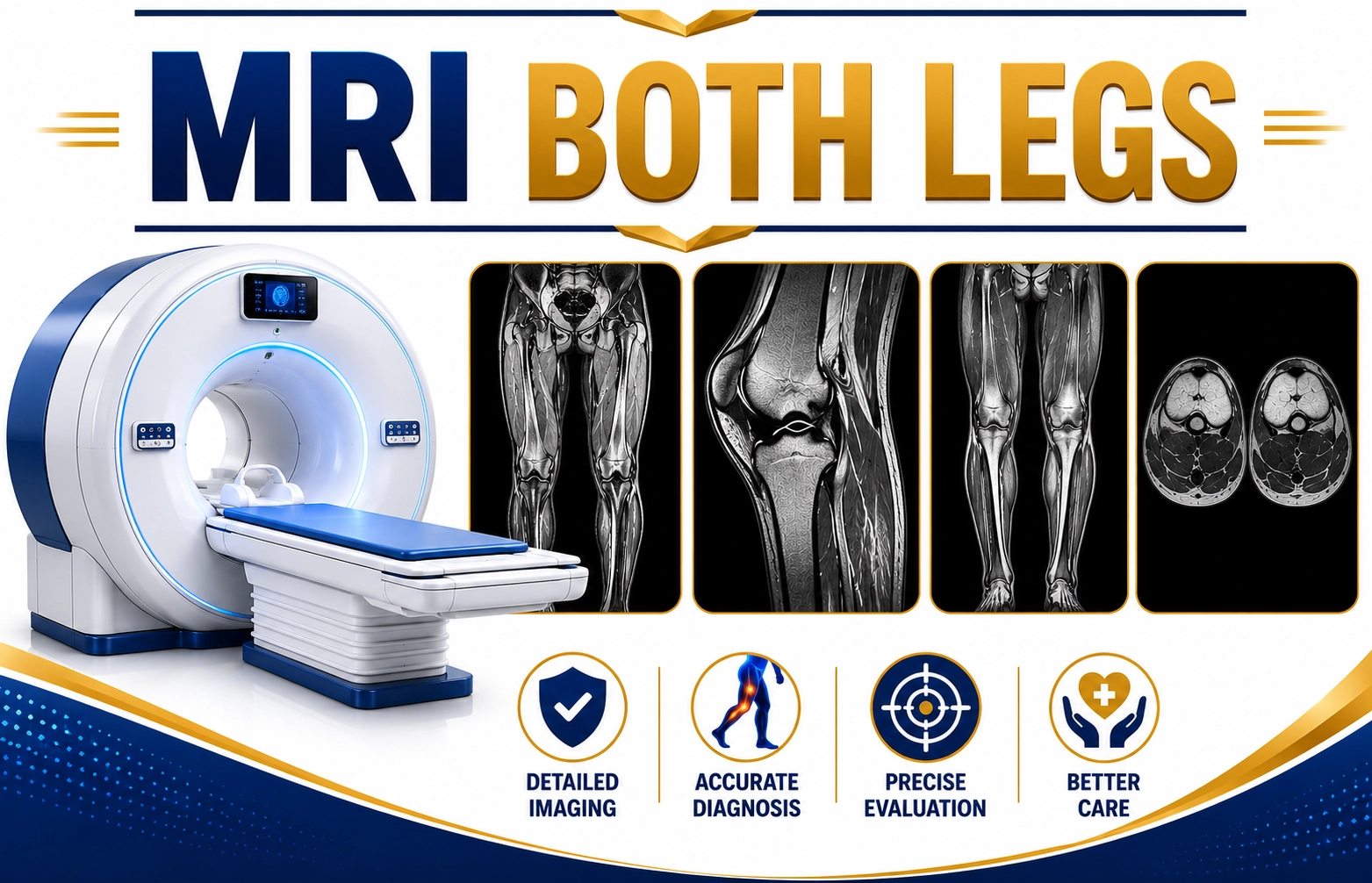 MRI Both Legs scan at Focus Diagnostics Hyderabad Radiology Department