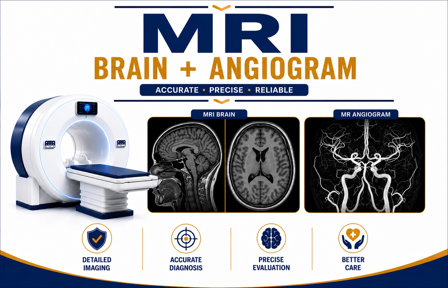 MRI Brain and Angiogram scan at Focus Diagnostics Hyderabad