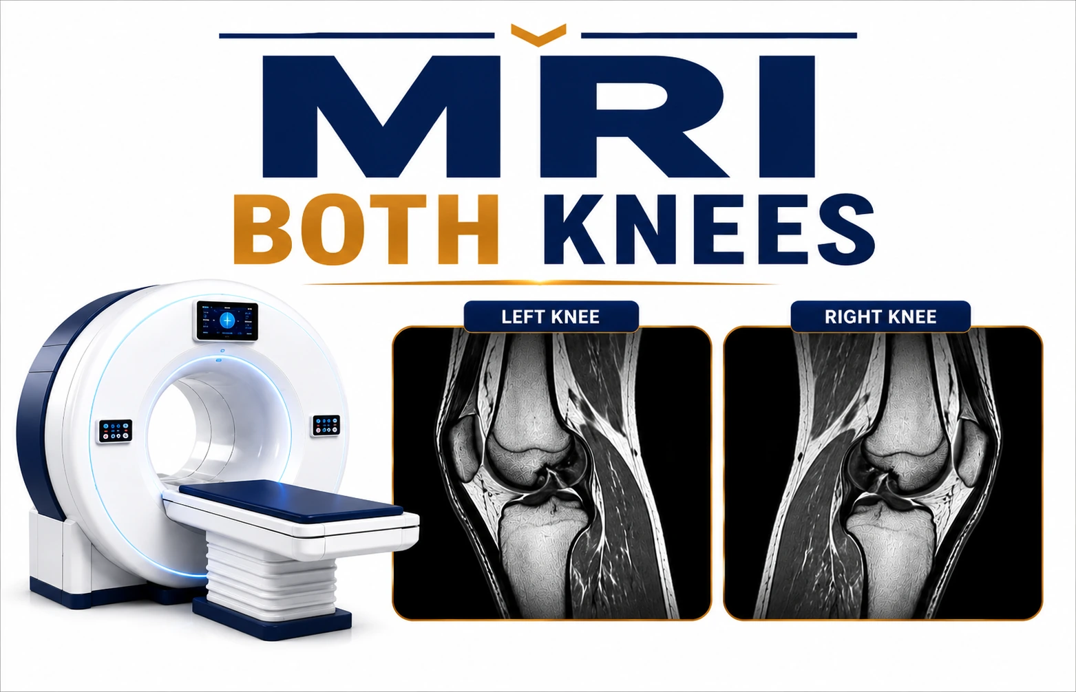 MRI Both Knees scan at Focus Diagnostics Hyderabad Radiology Department