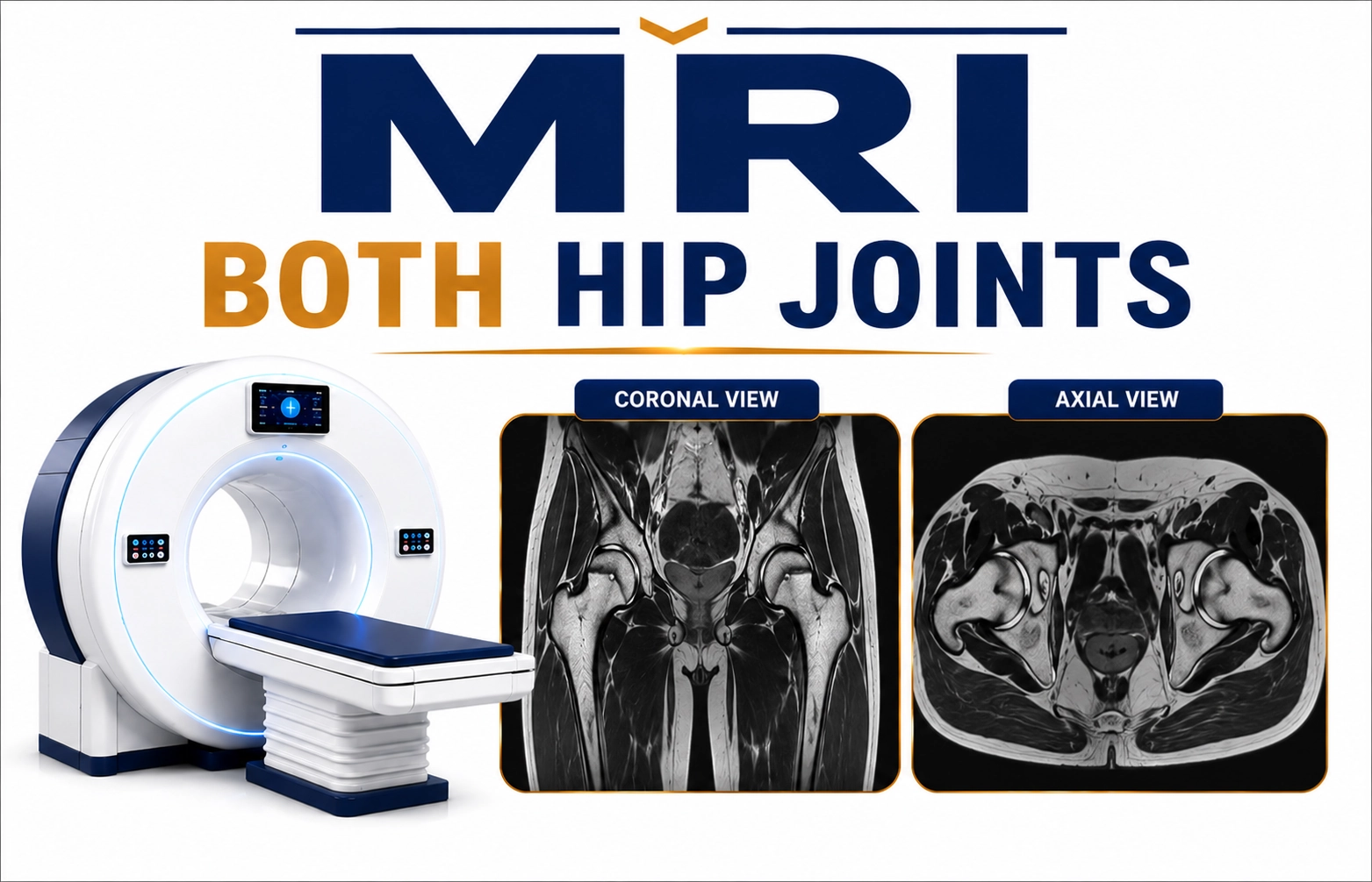MRI Both Hip Joints scan at Focus Diagnostics Hyderabad Radiology Department