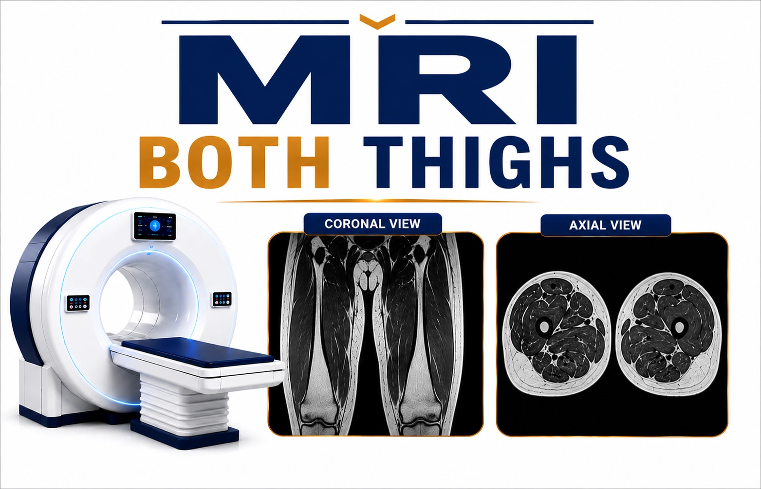 MRI Both Thighs scan at Focus Diagnostics Hyderabad Radiology Department