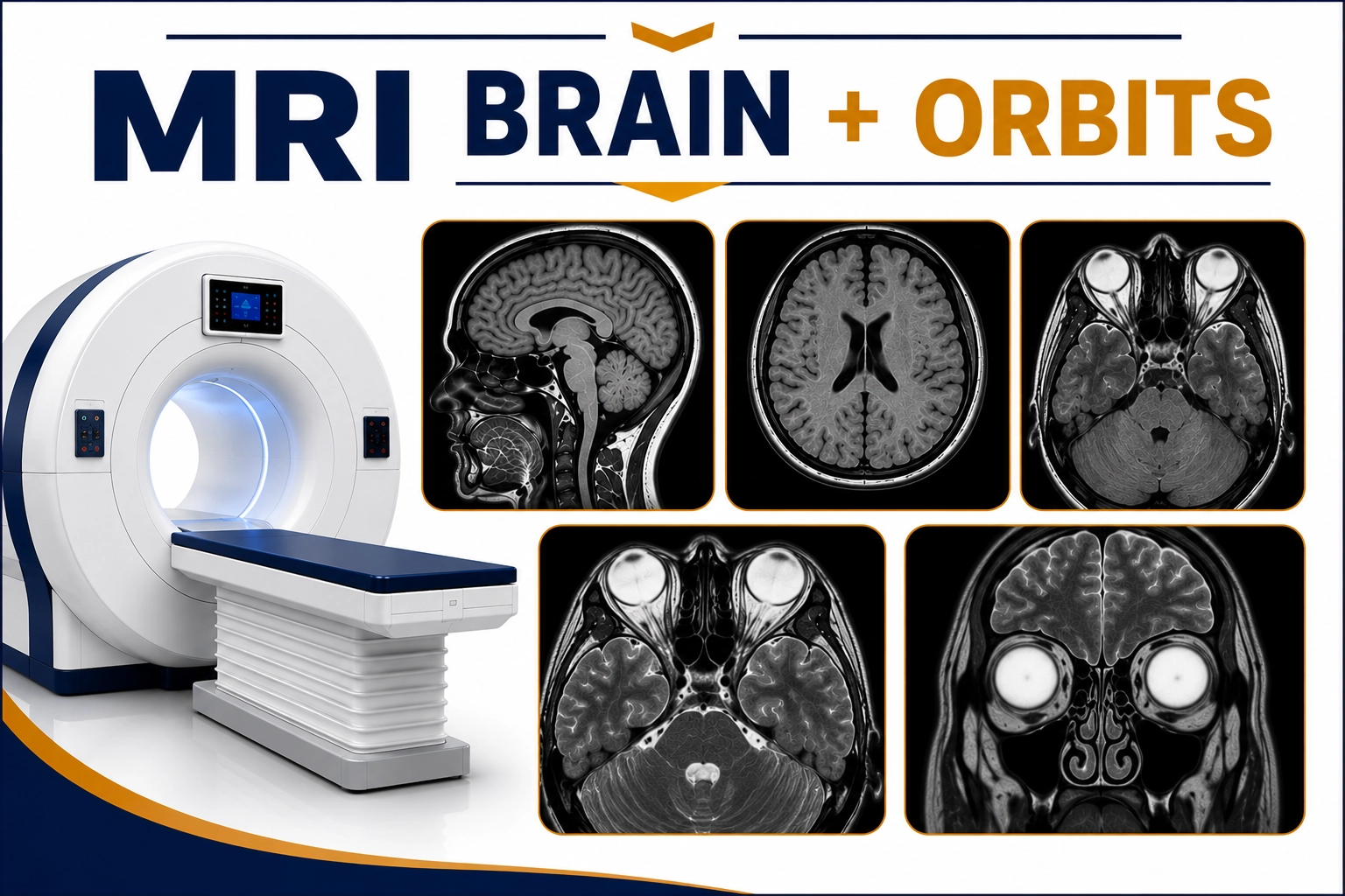 MRI Brain + MRI Orbits + MRI PNS Scan at Focus Diagnostics Hyderabad