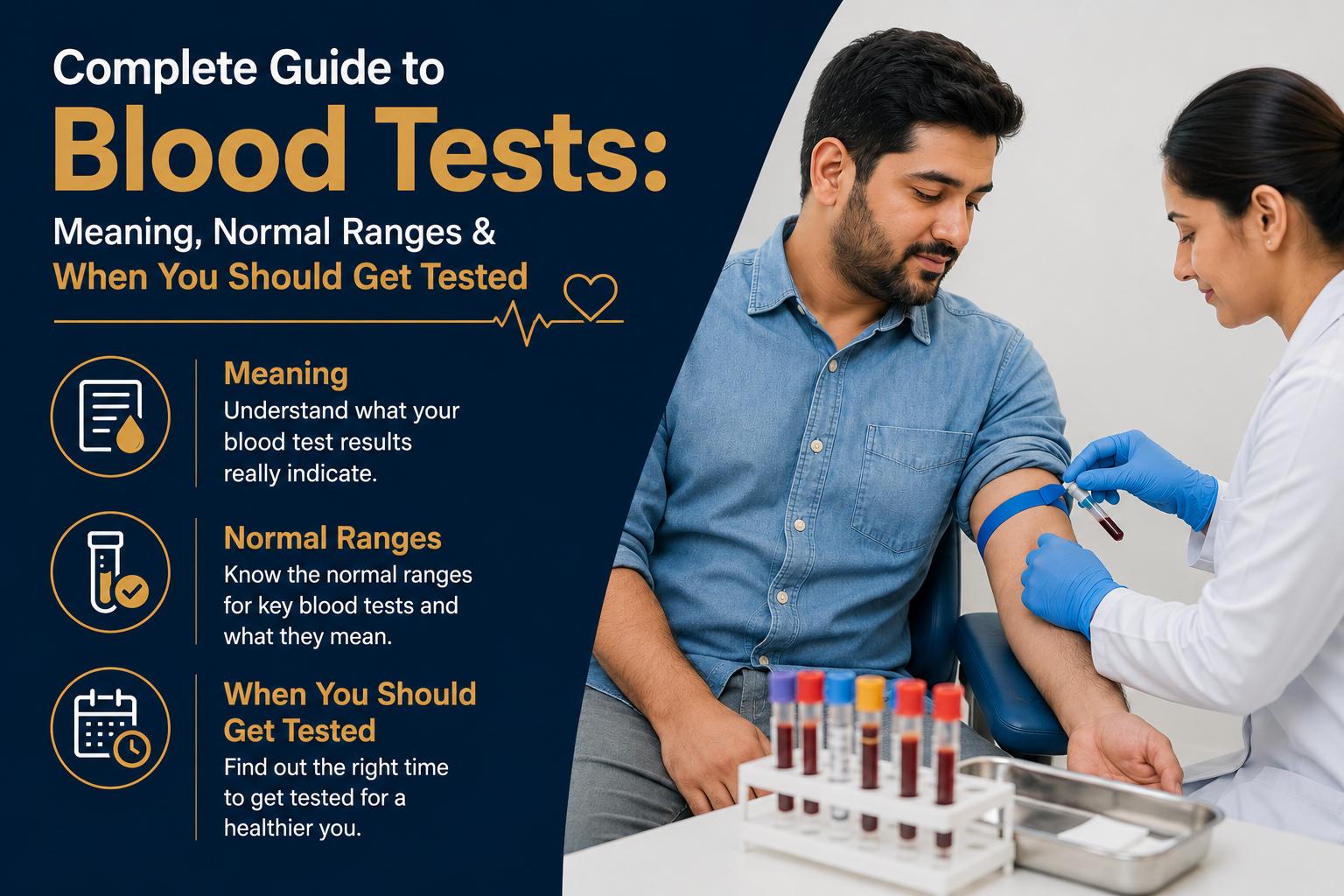Complete Guide to Blood Tests: Meaning, Normal Ranges & When You Should Get Tested