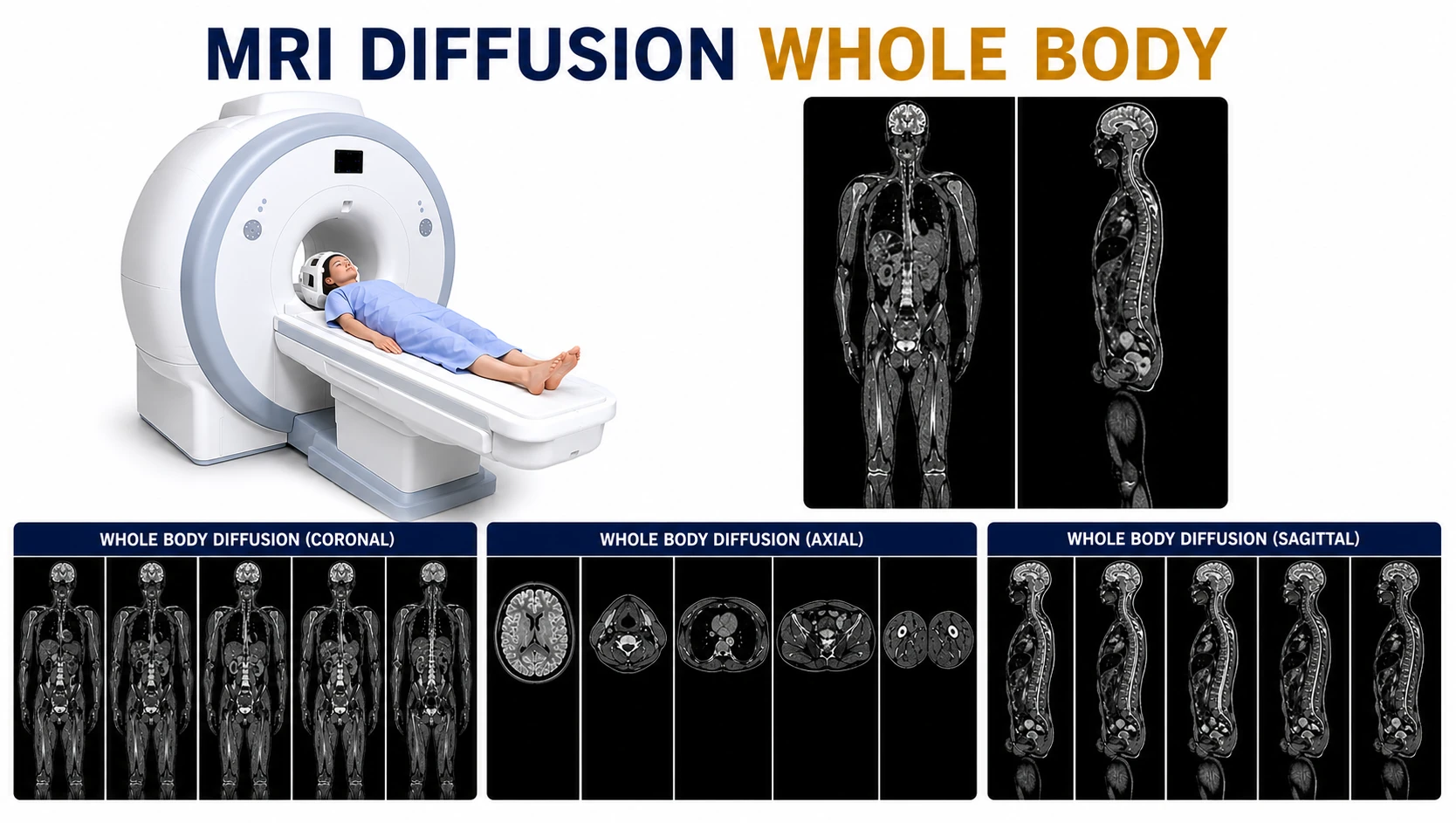 MRI Diffusion Whole Body scan for comprehensive cancer screening and disease assessment at Focus Diagnostics