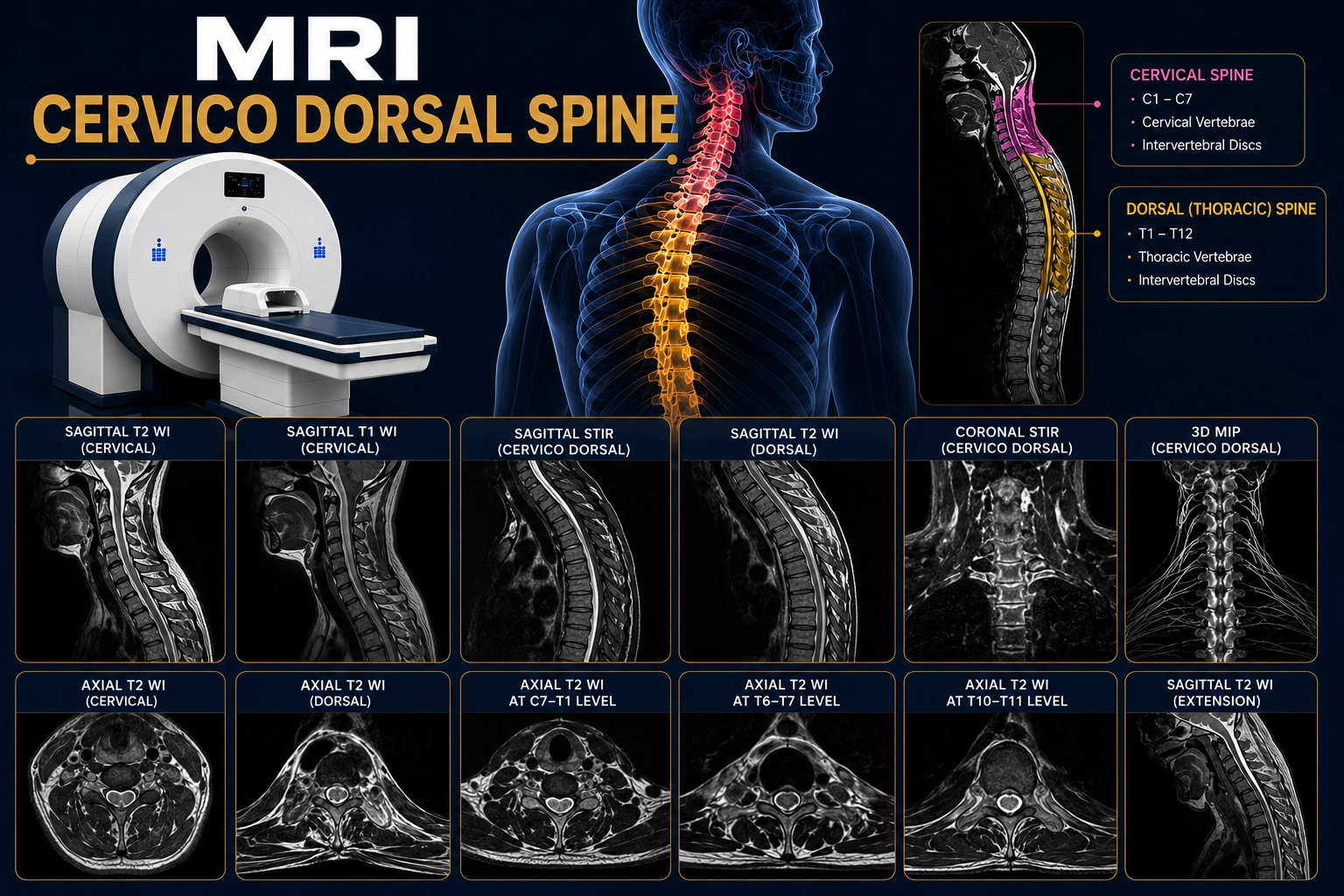 MRI CERVICO DORSAL SPINE