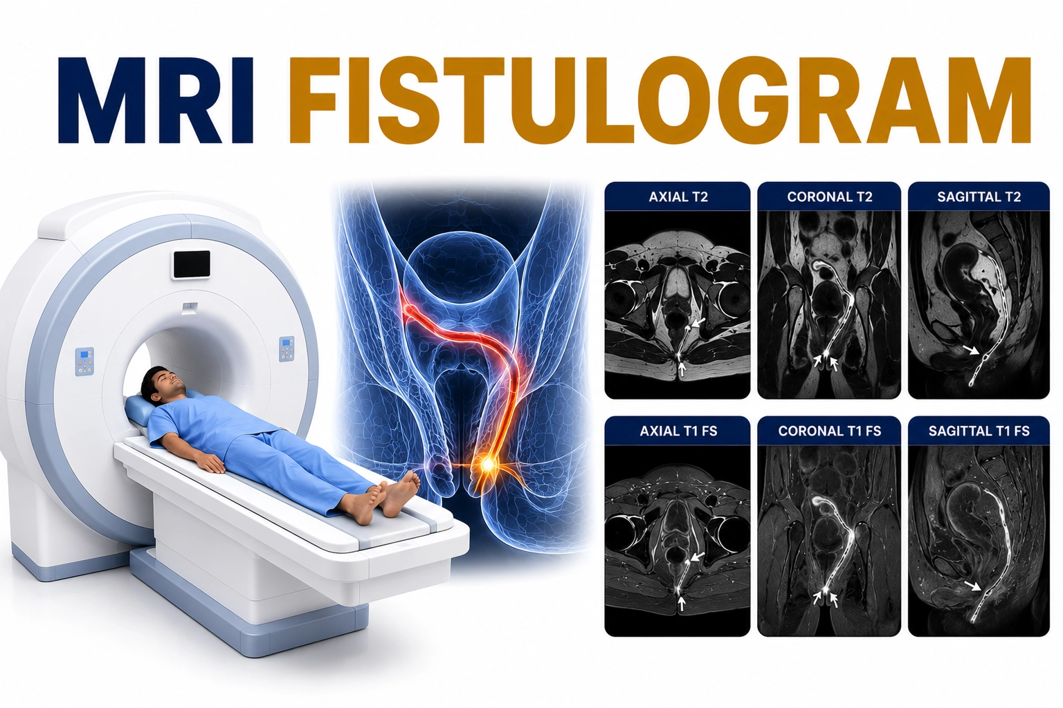 MRI Fistulogram advanced imaging service at Focus Diagnostics with WhatsApp booking number 91213-77123