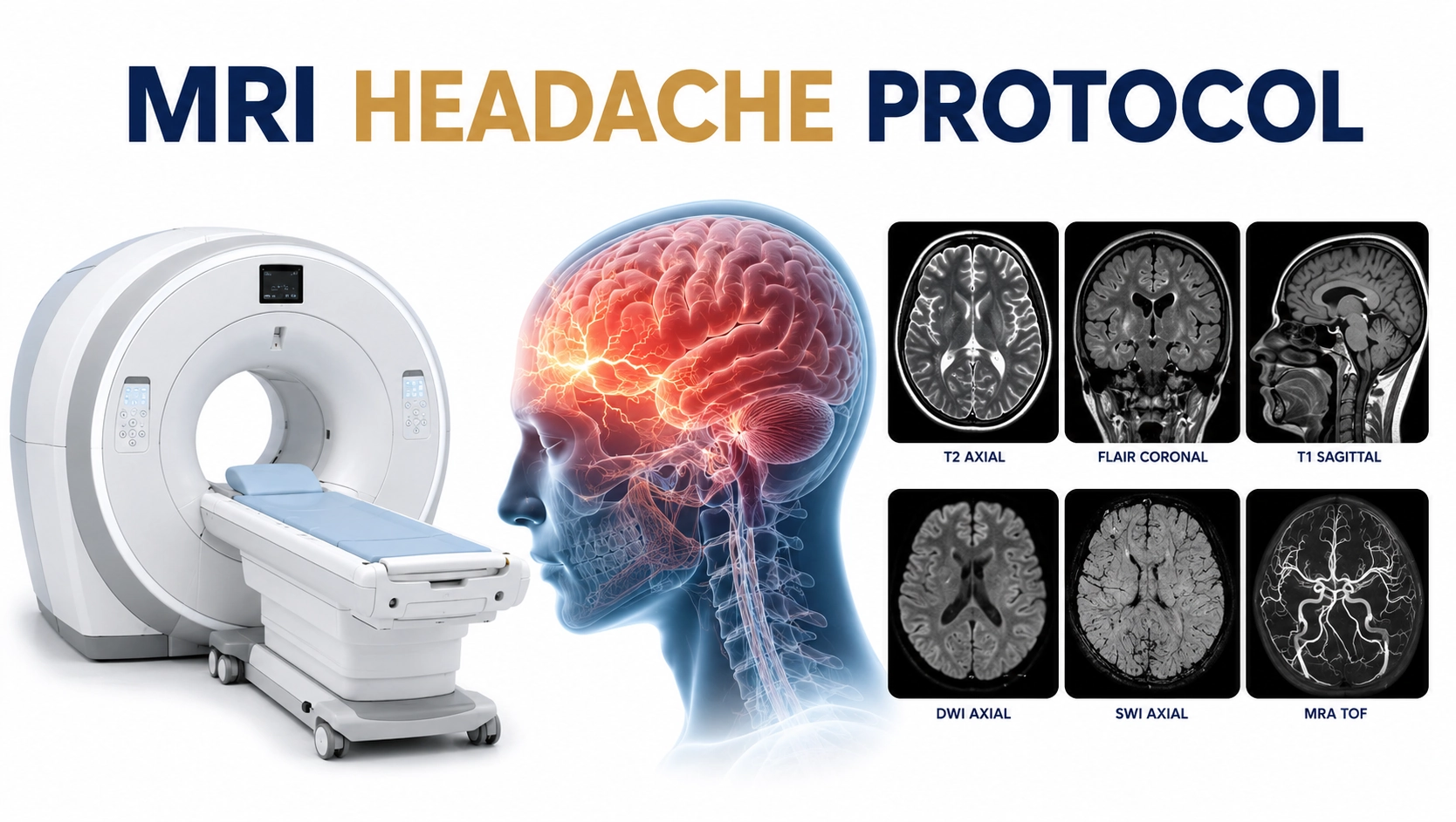 MRI Headache Protocol Scan at Focus Diagnostics for Detailed Evaluation of Headaches and Neurological Conditions