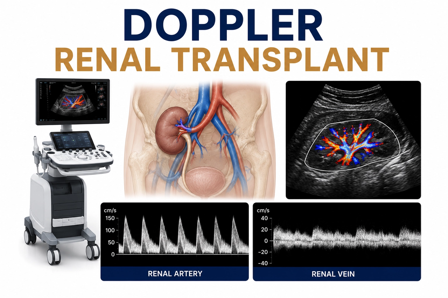 Renal Transplant Doppler ultrasound for evaluation of transplanted kidney blood flow, vascular complications, graft function, and post-transplant monitoring at Focus Diagnostics