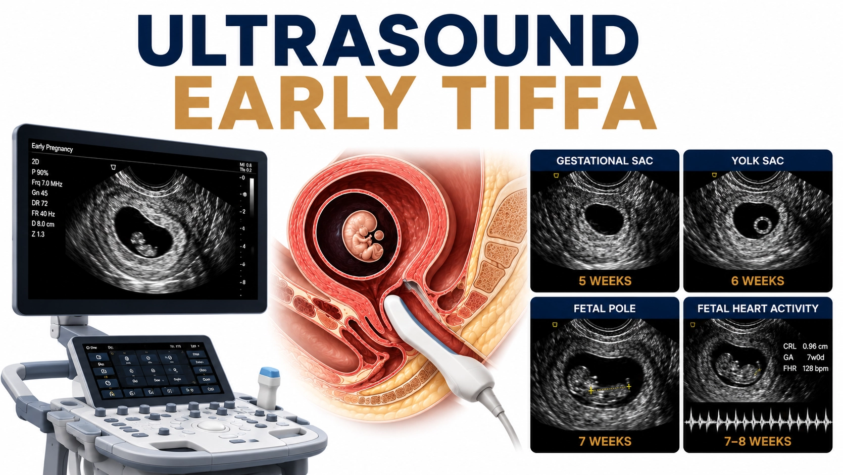 Ultrasound Early TIFFA scan for early fetal anomaly screening, fetal anatomy assessment, chromosomal marker evaluation, and prenatal health monitoring at Focus Diagnostics