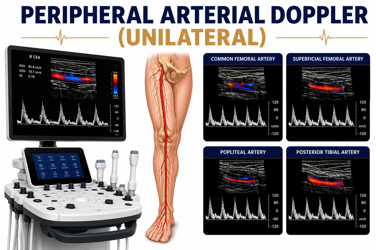 PERIPHERAL ARTERIAL DOPPLER ( UNLATERAL)