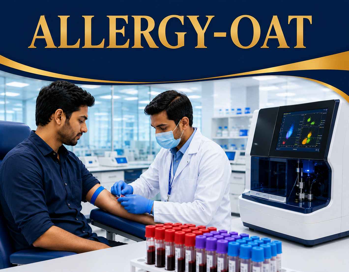 Oat Allergy Test blood sample analysis for detecting specific IgE antibodies to oat allergens at Focus Diagnostics