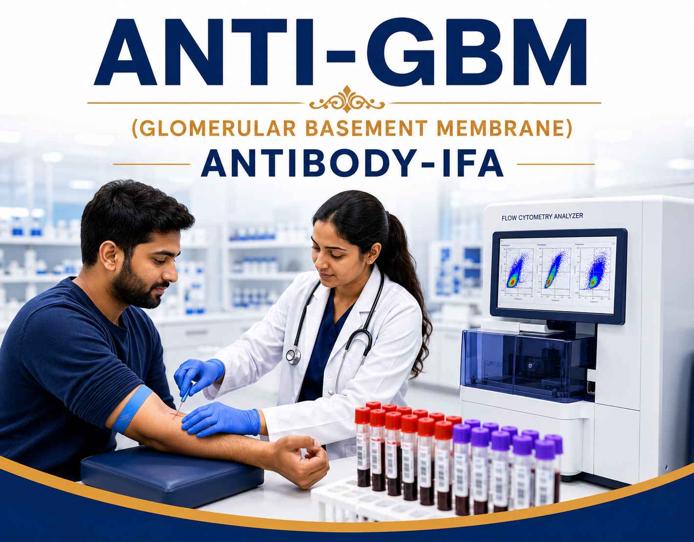 Anti-GBM (Glomerular Basement Membrane) Antibody Test by IFA blood test for diagnosing Goodpasture syndrome and autoimmune kidney disease at Focus Diagnostics