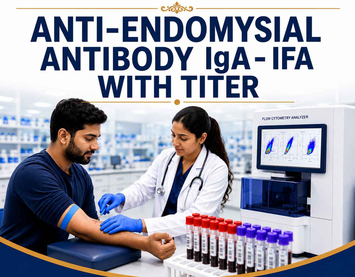 Anti-Endomysial Antibody IgA (IFA with Titer) blood test for diagnosing celiac disease and gluten-related autoimmune disorders at Focus Diagnostics