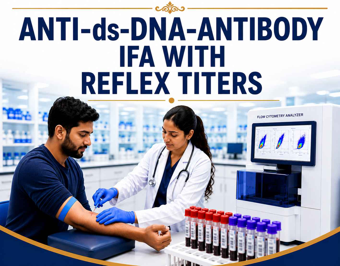 Anti-dsDNA Antibody Test by IFA with Reflex Titers blood test for diagnosing and monitoring Systemic Lupus Erythematosus (SLE) at Focus Diagnostics