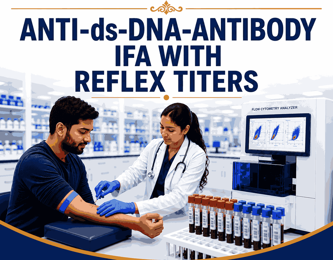Anti-dsDNA Antibody IFA Screen (Without Titers) blood test for screening Systemic Lupus Erythematosus (SLE) at Focus Diagnostics