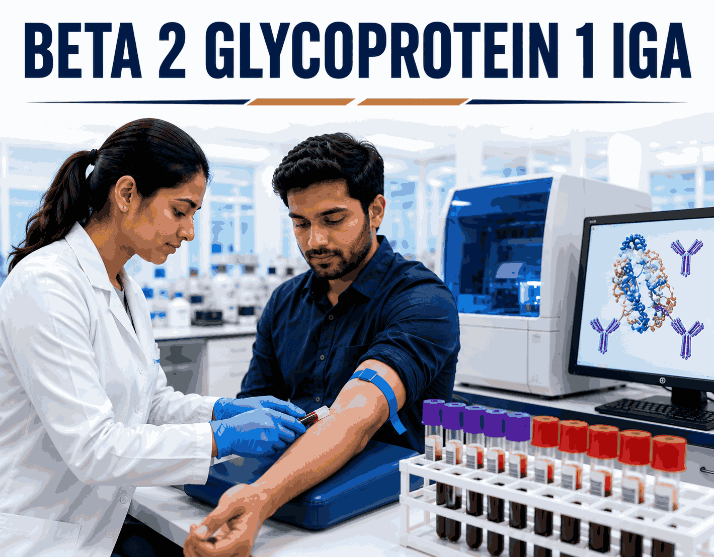 Beta 2 Glycoprotein 1 (β2GP1) IgA antibody blood test for diagnosing Antiphospholipid Syndrome, autoimmune clotting disorders, thrombosis risk, and recurrent pregnancy loss