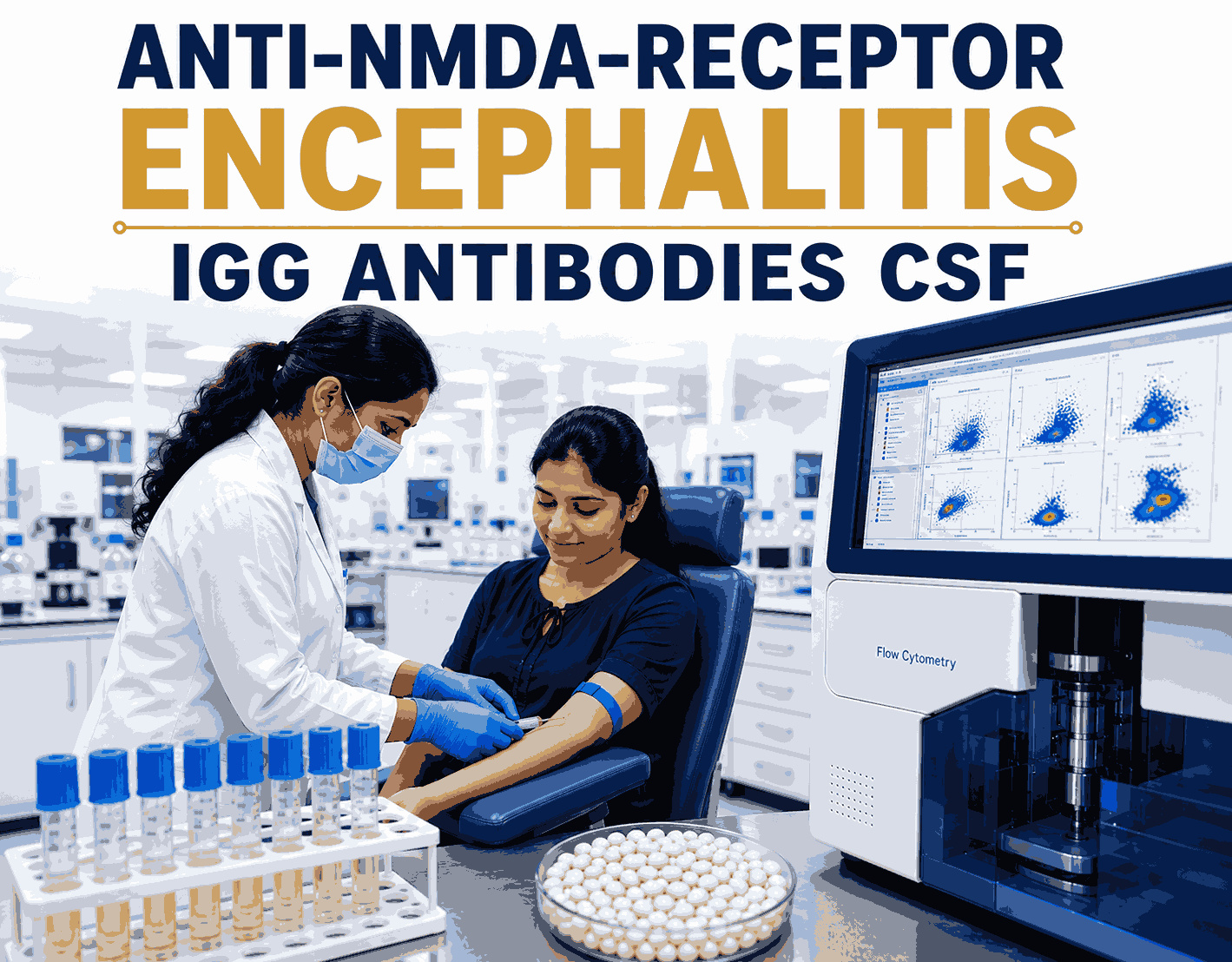 Anti-NMDA Receptor Encephalitis IgG Antibodies (CSF) test for diagnosing autoimmune encephalitis using cerebrospinal fluid at Focus Diagnostics