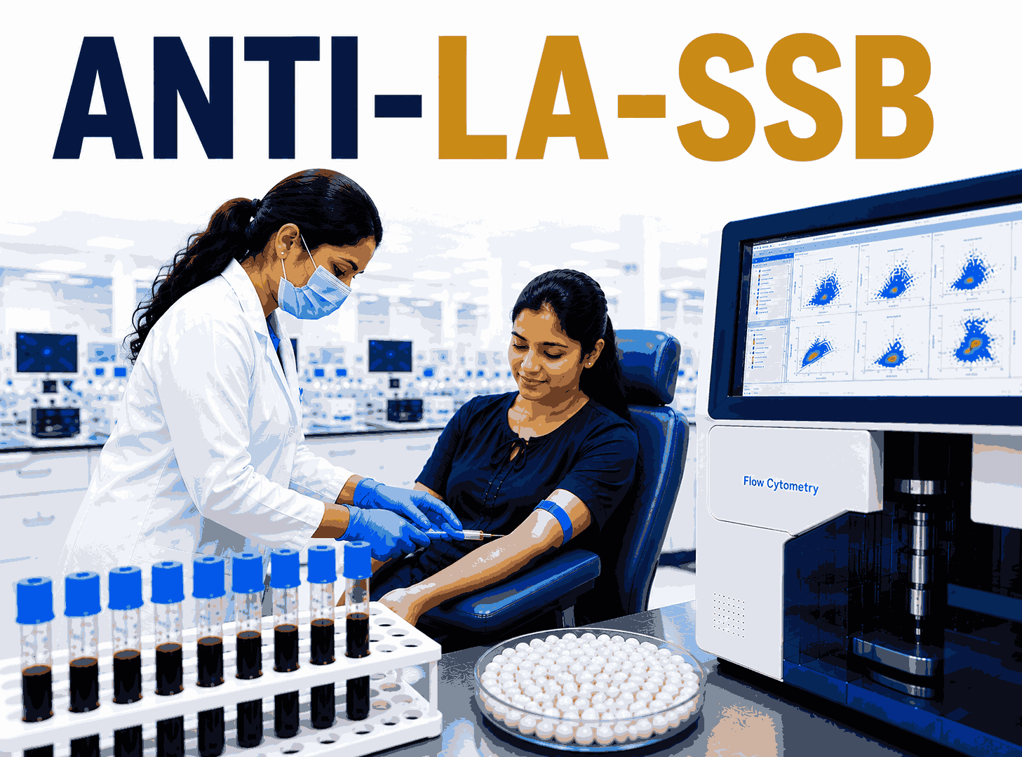 Anti-La (SSB) Antibody blood test for diagnosing Sjögren's Syndrome, lupus, and autoimmune connective tissue disorders at Focus Diagnostics