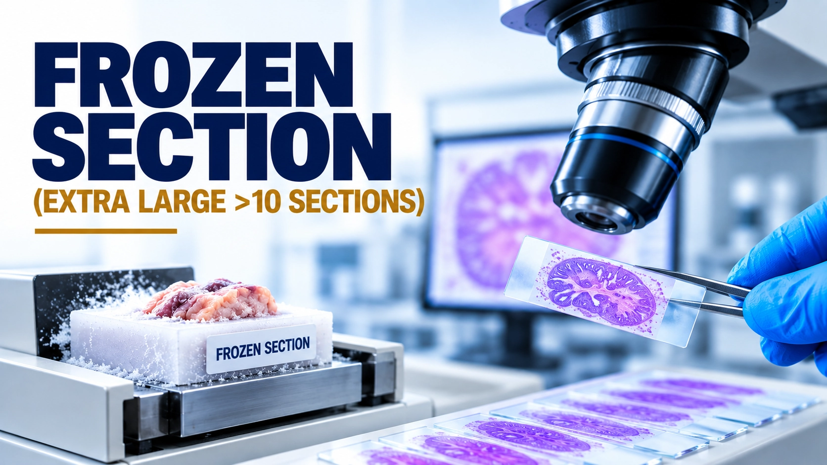 Frozen Section extra large rapid surgical pathology test at Focus Diagnostics Hyderabad