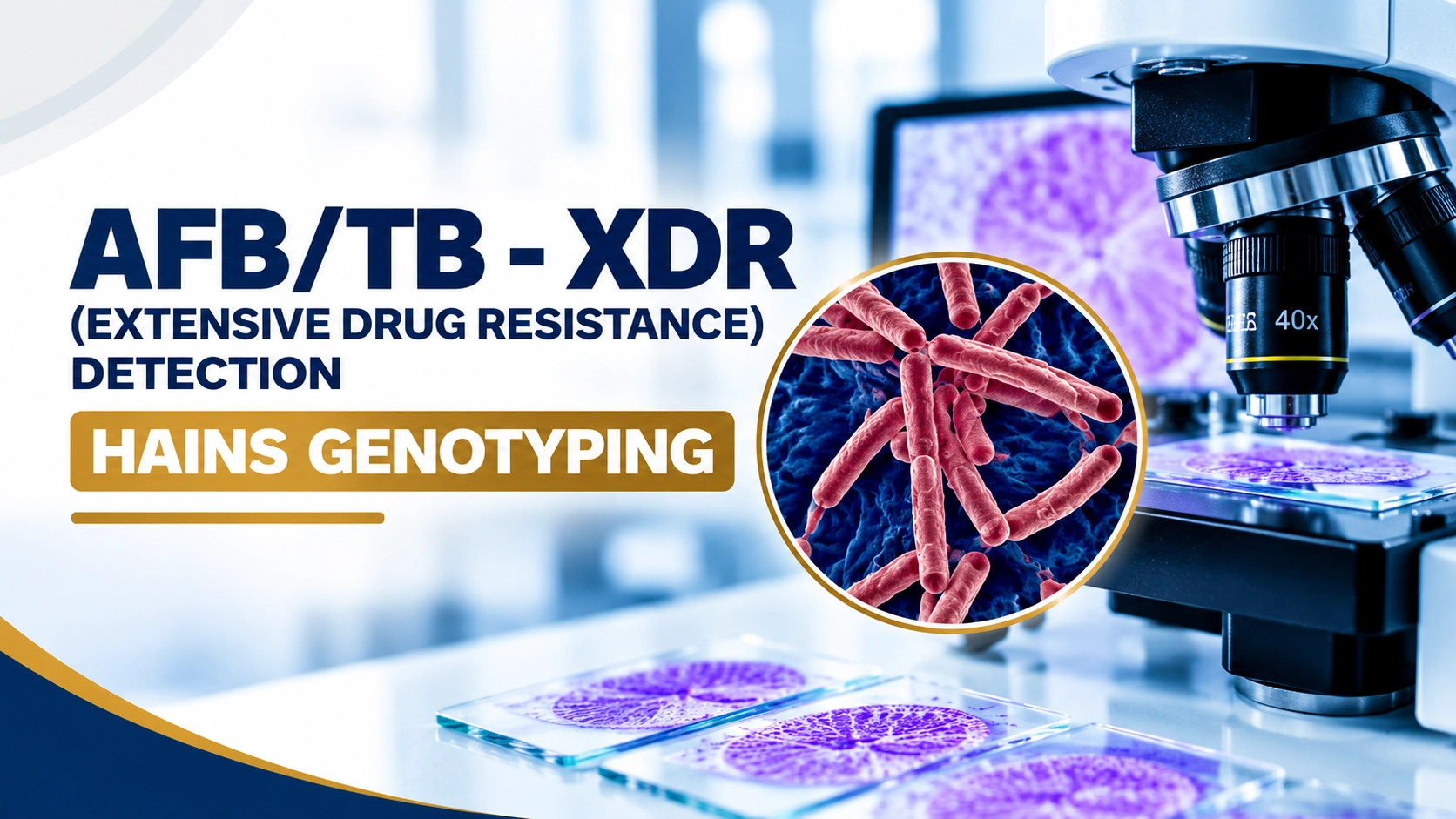 AFB TB XDR Detection by Hains Genotyping at Focus Diagnostics for identifying extensively drug-resistant tuberculosis and resistance mutations