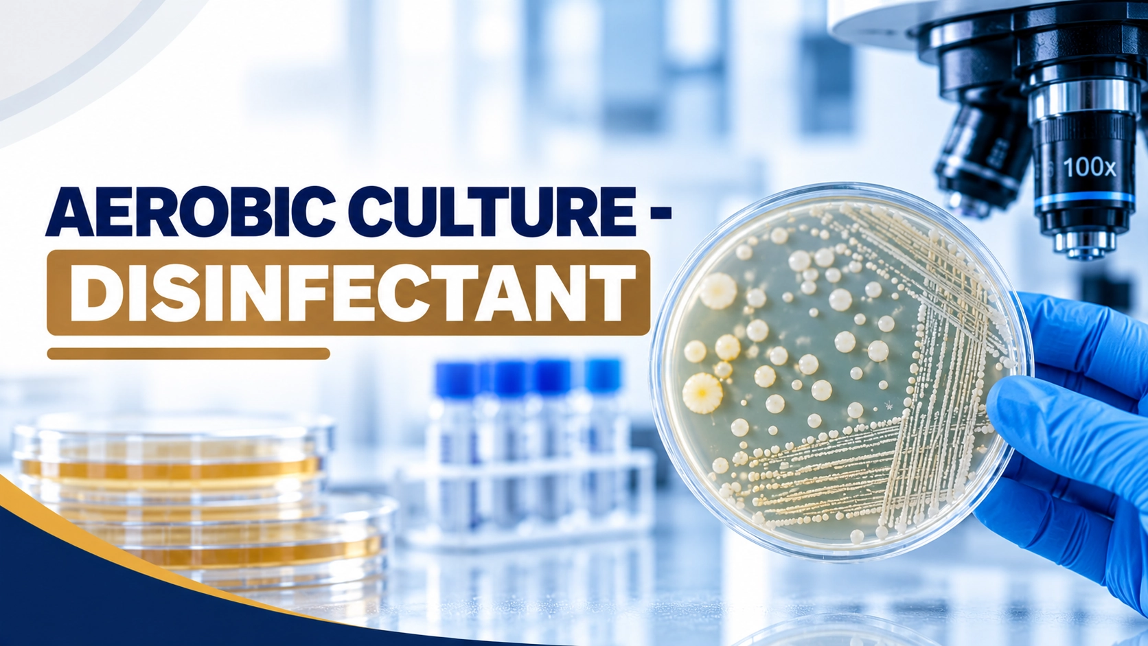 Aerobic Culture Disinfectant testing at Focus Diagnostics for microbiological evaluation of disinfectant effectiveness against aerobic bacterial contamination