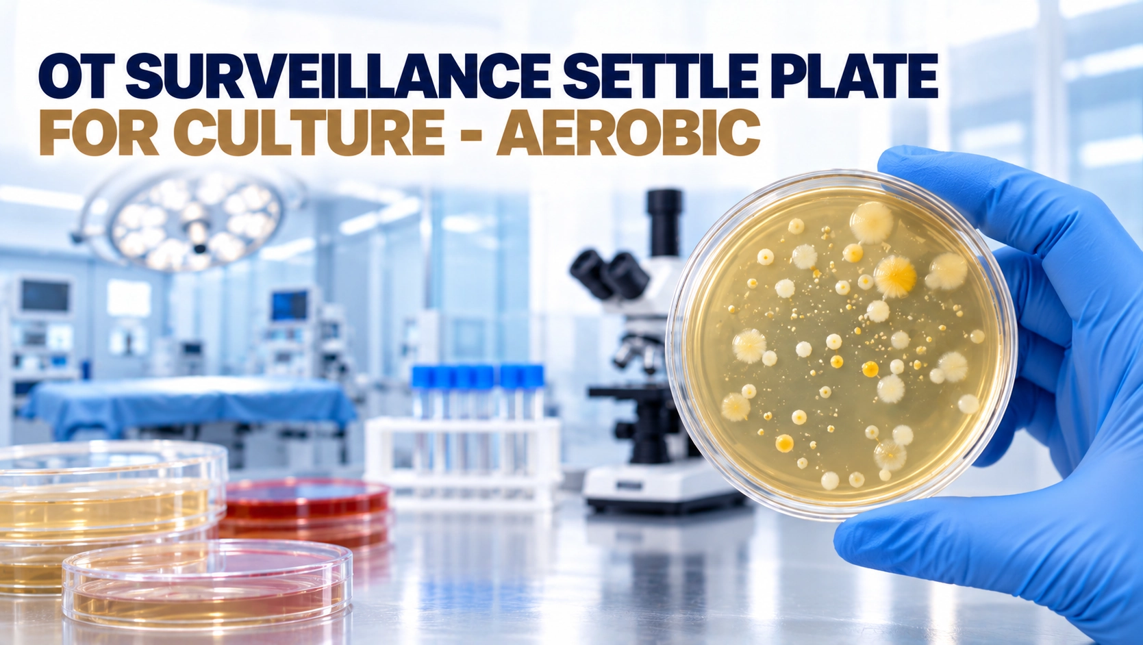OT Surveillance Settle Plate for Culture Aerobic test at Focus Diagnostics for monitoring airborne aerobic microbial contamination in operation theatre environments