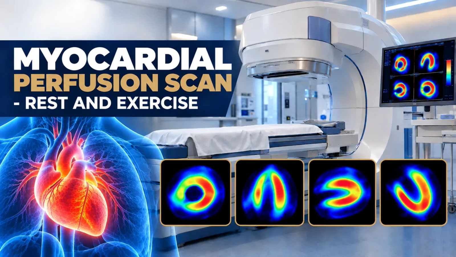 Exercise stress myocardial perfusion scan in Hyderabad at Focus Diagnostics