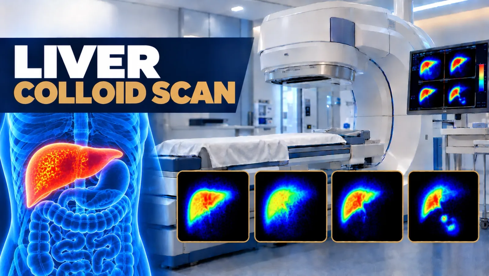 Liver Colloid Scan nuclear medicine imaging at Focus Diagnostics Hyderabad