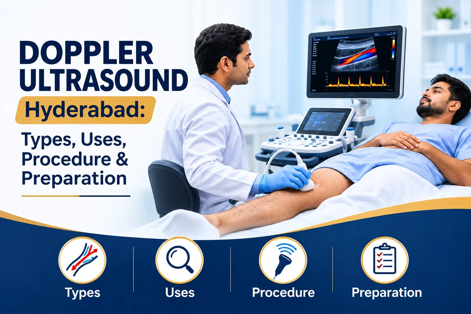 Doppler Ultrasound Hyderabad: Types, Uses, Procedure & Preparation